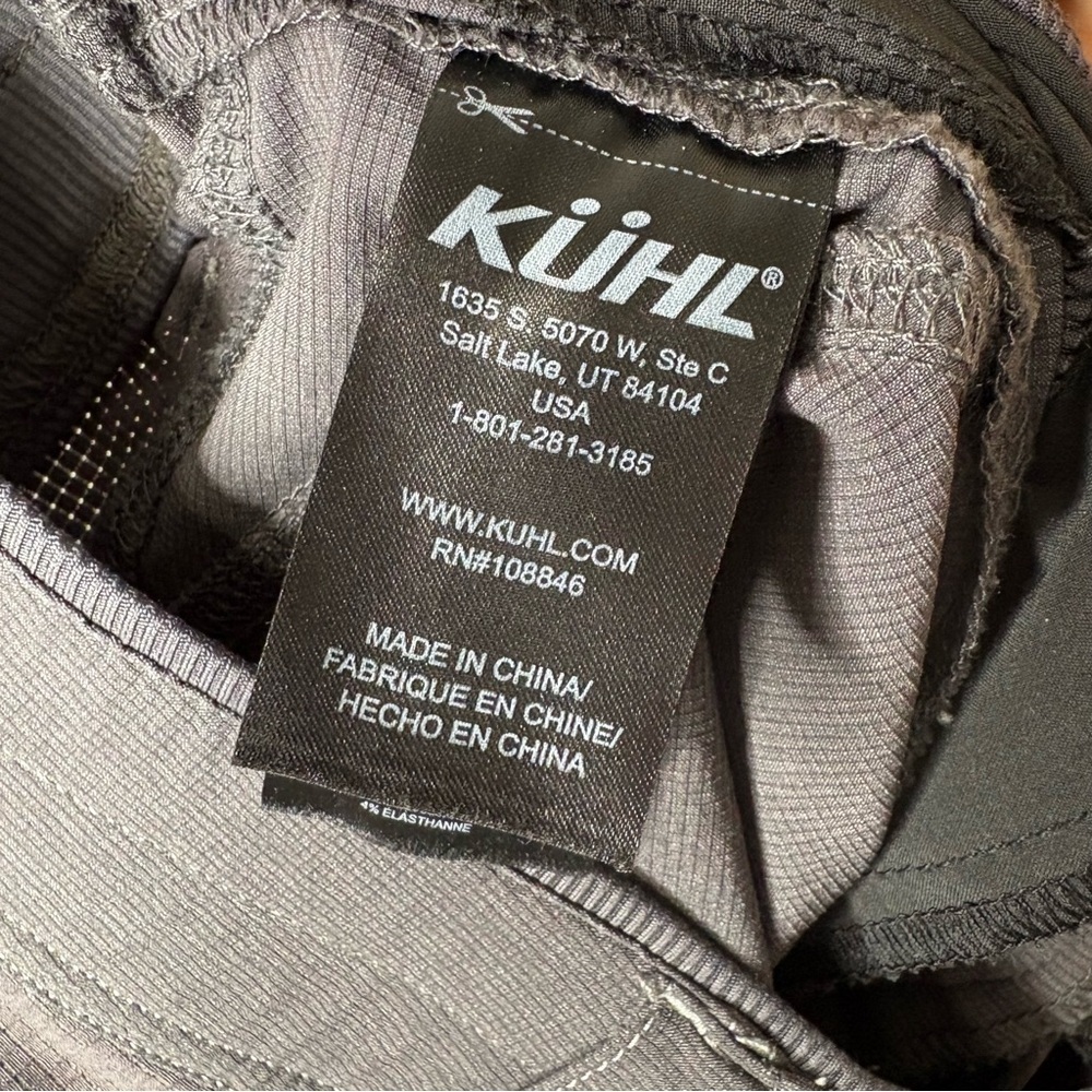 Kuhl Avengr Pant Carbon Charcoal Outdoor Hiking Stretch Avenger #6264 Size 8R - Picture 11 of 13